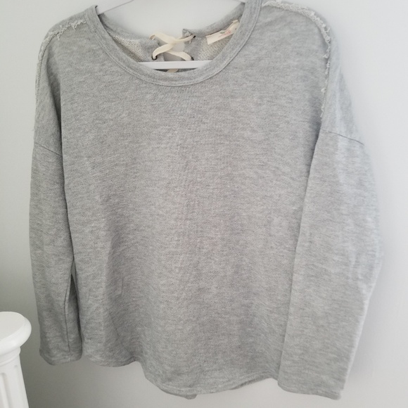 Anthropologie Sweaters - $⬇️ Anthro Frayed Crop Tie Sweater